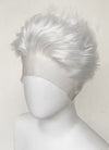 White Wavy Lace Front Synthetic Men's Wig LF6077