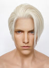 Final Fantasy Remake 7 President Rufus Shinra Platinum Blonde Straight Lace Front Synthetic Men's Wig LF6078