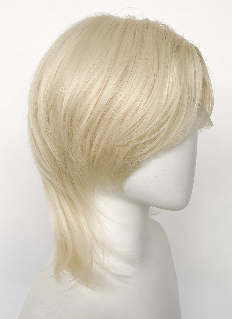 Light Blonde Wolf Cut Lace Front Synthetic Men's Wig LF6085