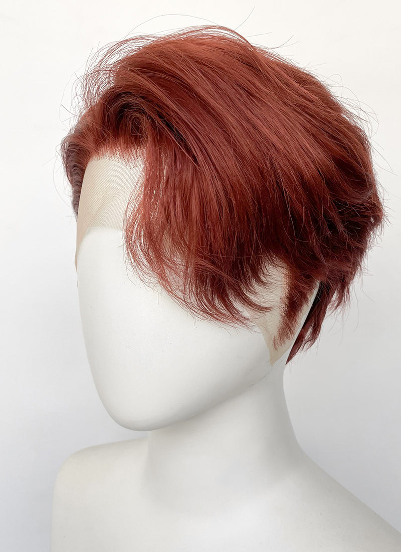 Auburn Straight Lace Front Synthetic Men's Wig LF6087