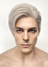 Pastel Grey Blonde Straight Lace Front Synthetic Men's Wig LF6092