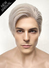 Pastel Grey Blonde Straight Lace Front Synthetic Men's Wig LF6092