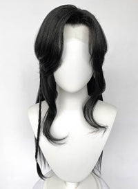 Heaven Official's Blessing Hua Cheng Natural Black Yaki Straight Lace Front Synthetic Men's Wig LF6104