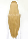 Straight Yaki Blonde Lace Front Synthetic Wig LF701S