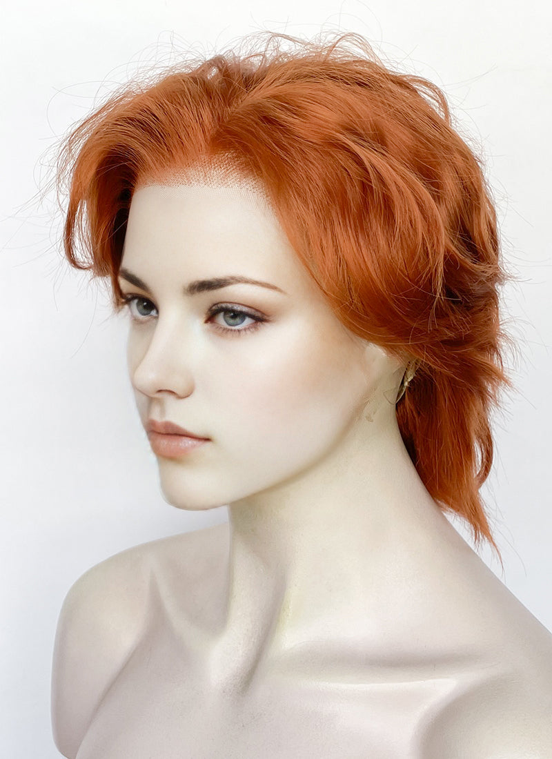 Ginger Wavy Lace Front Synthetic Men's Wig LF8002