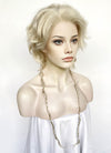 Light Ash Blonde Wavy Lace Front Synthetic Men's Wig LF8025