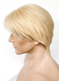 Blonde Straight Lace Front Synthetic Hair Men's Wig LF8026