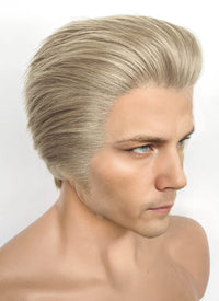 Resident Evil Albert Wesker Pastel Ash Blonde Straight Lace Front Synthetic Men's Wig LF8035