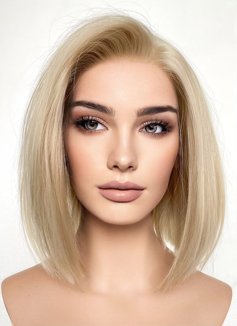 Blonde Straight Bob Lace Front Synthetic Wig LFK5542