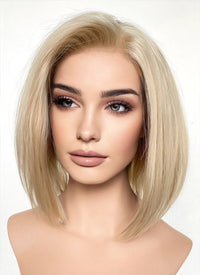 Blonde Straight Bob Lace Front Synthetic Wig LFK5542