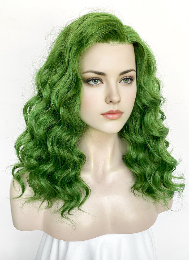 Joker Green Wavy Lace Front Synthetic Wig LFK5565