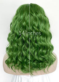 Joker Green Wavy Lace Front Synthetic Wig LFK5565