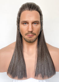 Star Wars Qui-Gon Jinn Mixed Brown Straight Lace Front Synthetic Men's Wig LFK5570