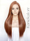 Auburn Straight 13" x 6" Lace Top Kanekalon Synthetic Hair Wig LFS035