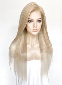 Two Tone Blonde Straight 13" x 6" Lace Top Kanekalon Synthetic Hair Wig LFS038