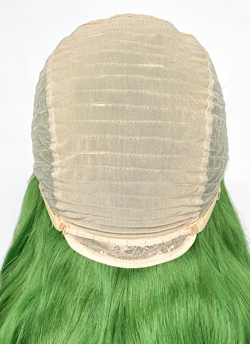 Green Wavy Yaki Lace Front Synthetic Hair Wig LN6033