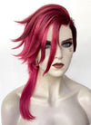 League of Legends LOL Arcane Vi Two Tone Red Straight Lace Front Synthetic Wig LN6041A