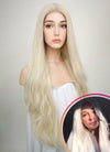 Straight Platinum Blonde Lace Front Synthetic Wig LW150D