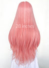 Pastel Pink Straight Lace Front Synthetic Wig LW238B