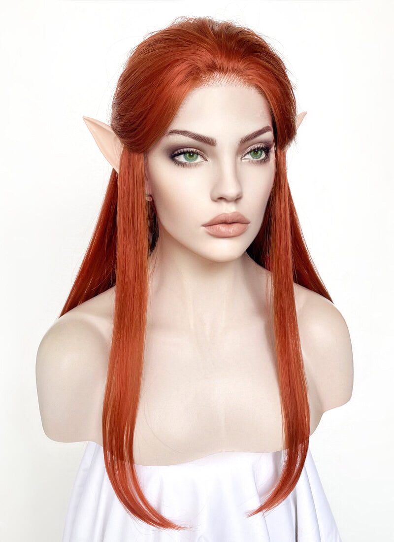 Critical Role The Legend of Vox Machina Keyleth Ginger Straight Lace Front Synthetic Wig LW4022