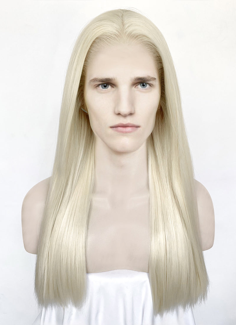 House of the Dragon Aemond Targaryen Platinum Blonde Straight Lace Front Synthetic Men's Wig LW4042