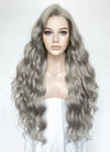 Grey Wavy Lace Front Synthetic Wig LW4043