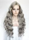 Grey Wavy Lace Front Synthetic Wig LW4043