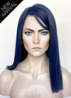 Arcane Caitlyn Kiramman Dark Blue Straight Lace Front Synthetic Wig LW4046