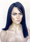 Arcane Caitlyn Kiramman Dark Blue Straight Lace Front Synthetic Wig LW4046