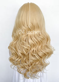 Wicked Glinda Blonde Wavy Lace Front Synthetic Hair Wig LW4048