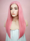 Straight Pastel Pink Lace Front Synthetic Wig LW769C