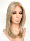 Mixed Blonde Straight Mono Top Lace Wig MN006