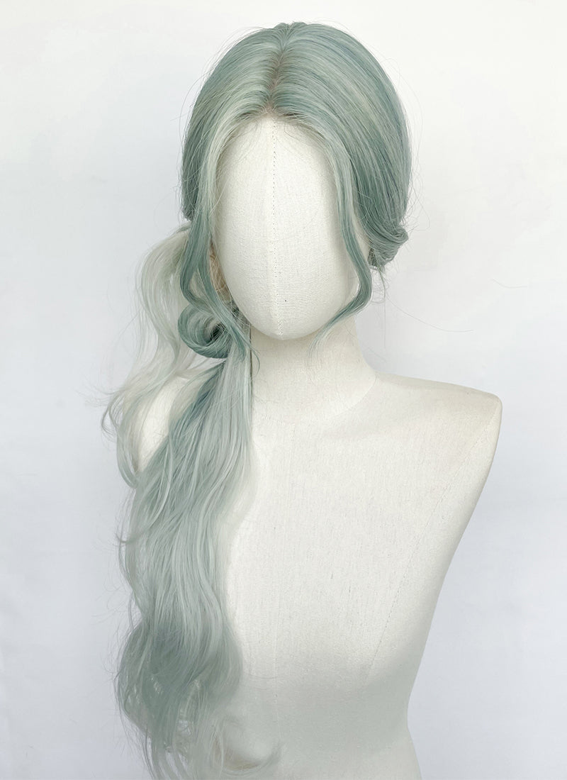 Mint Green Ombre Wavy Synthetic Wig NL083