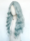 Pastel Blue Wavy Synthetic Wig NL084