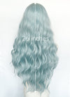 Pastel Blue Wavy Synthetic Wig NL084