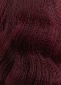 Dark Burgundy  Wavy Bob Synthetic Wig NS111