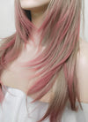 Pink Mixed Blonde Ombre Hush Cut Synthetic Hair Wig NS415