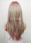 Pink Mixed Blonde Ombre Hush Cut Synthetic Hair Wig NS415