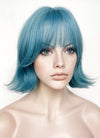 Blue Mixed Green Wavy Synthetic Hair Wig NS488