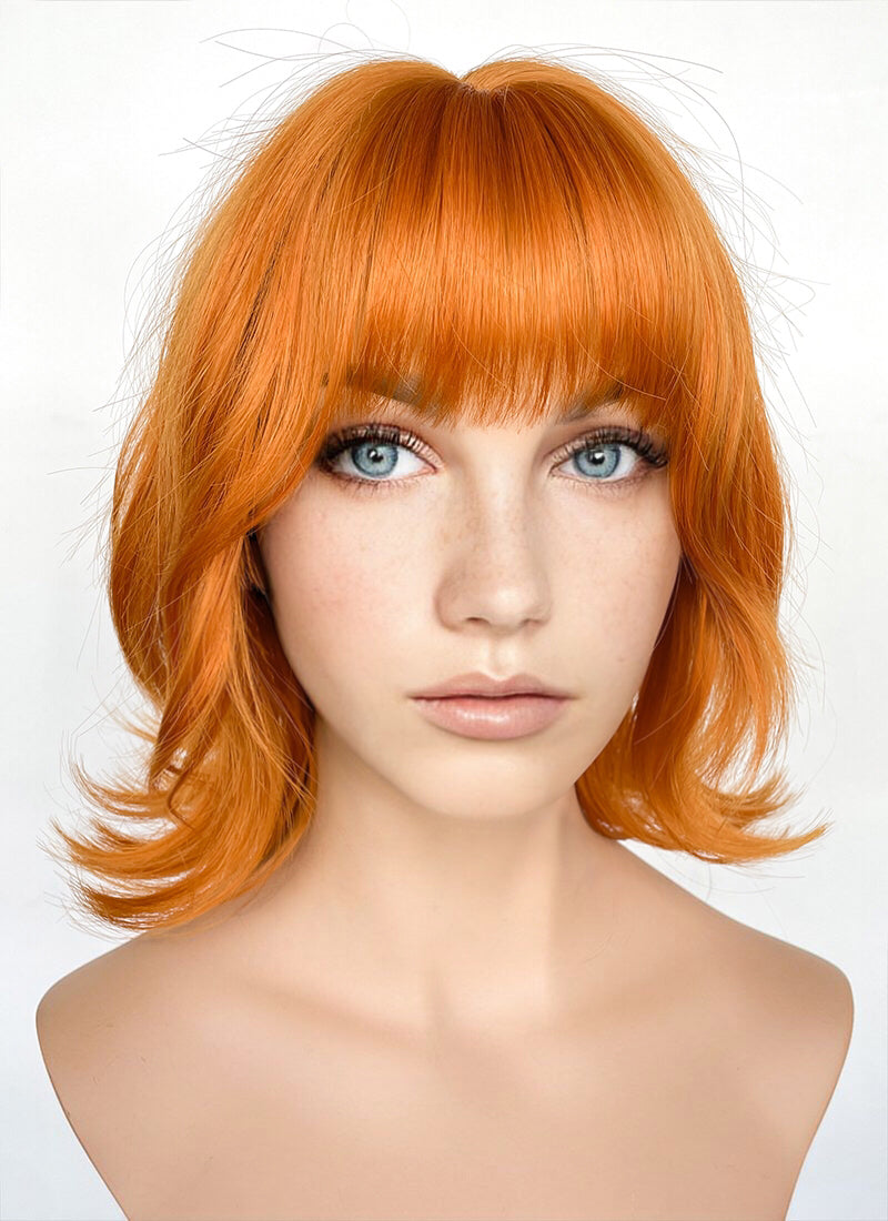 One Piece Nami Orange Wavy Flip Synthetic Hair Wig NS515