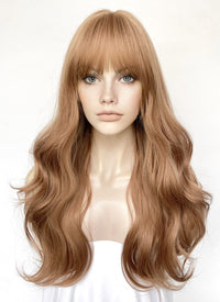 Brown Wavy Synthetic Hair Wig NS537