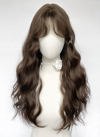 Brunette Wavy Synthetic Hair Wig NS539