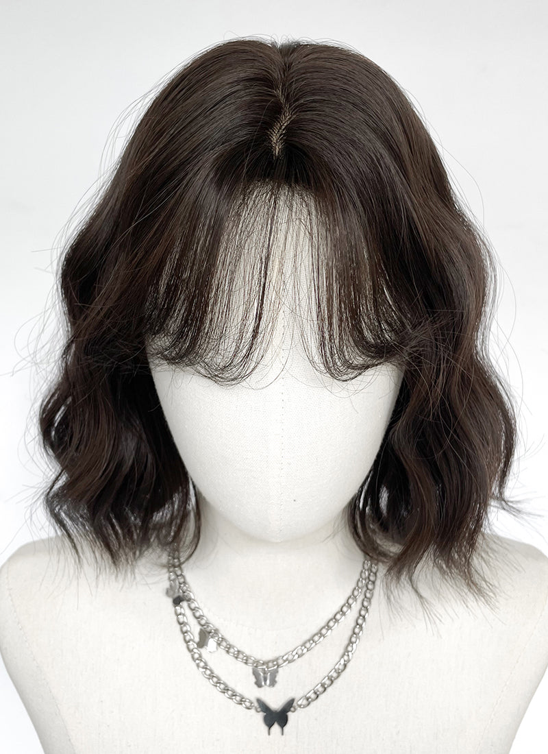 Brunette Wavy Bob  Synthetic Hair Wig NS551