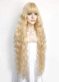 Blonde Wavy Synthetic Hair Wig NS553