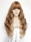 Brown Mixed Blonde Wavy Synthetic Hair Wig NS554