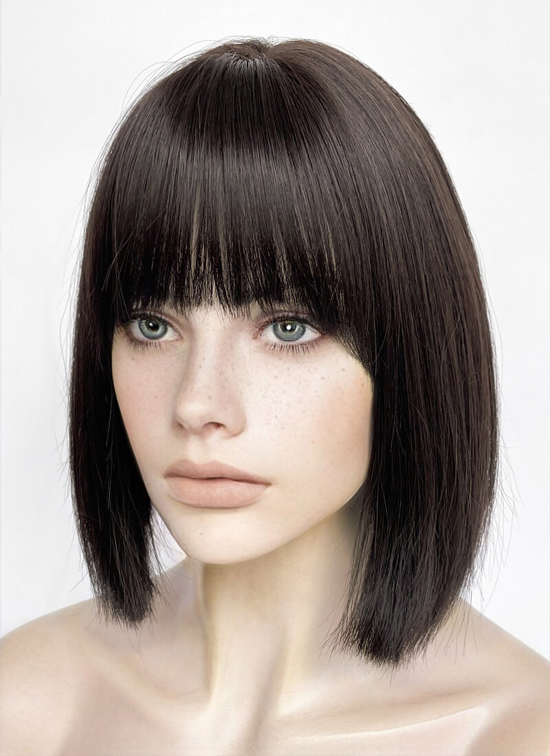 Brunette Straight Bob Synthetic Hair Wig NS555