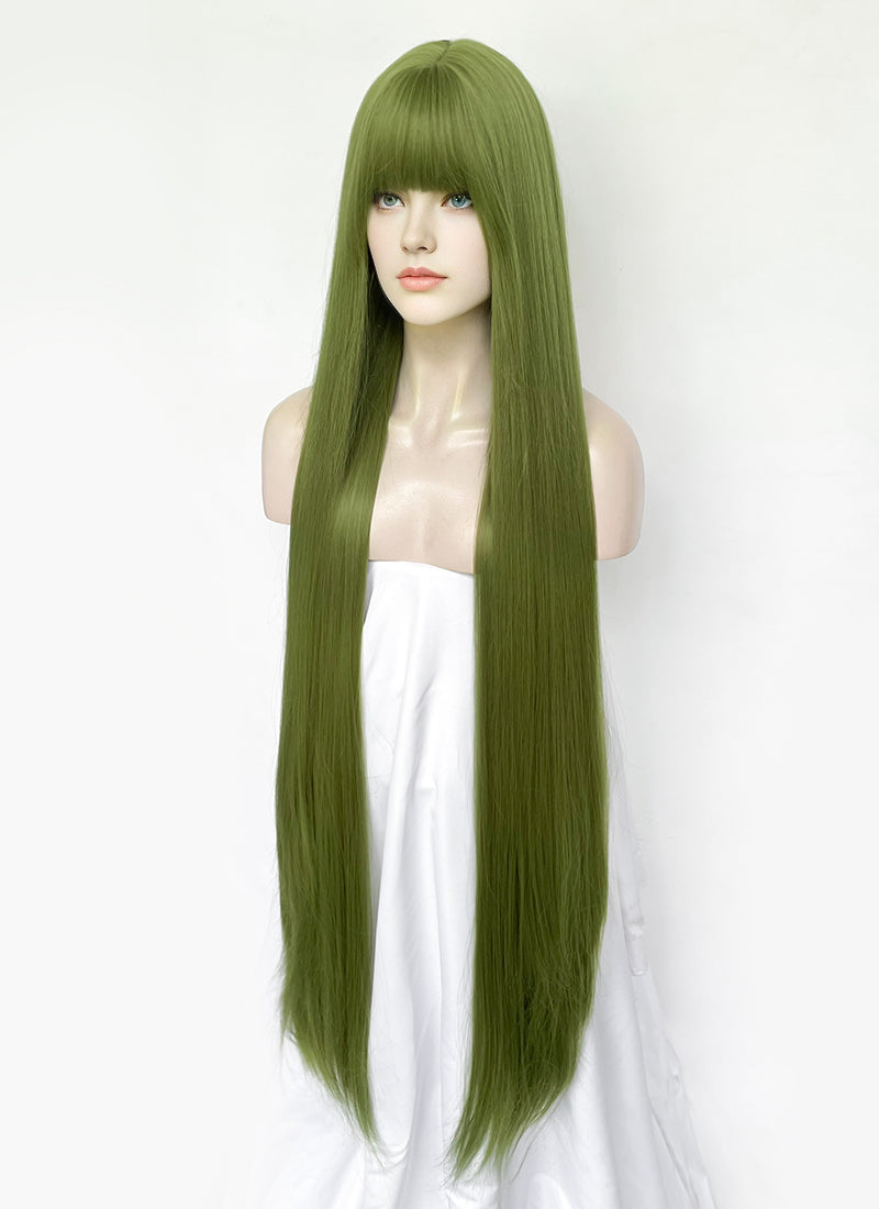 Green Straight Synthetic Hair Wig NS559