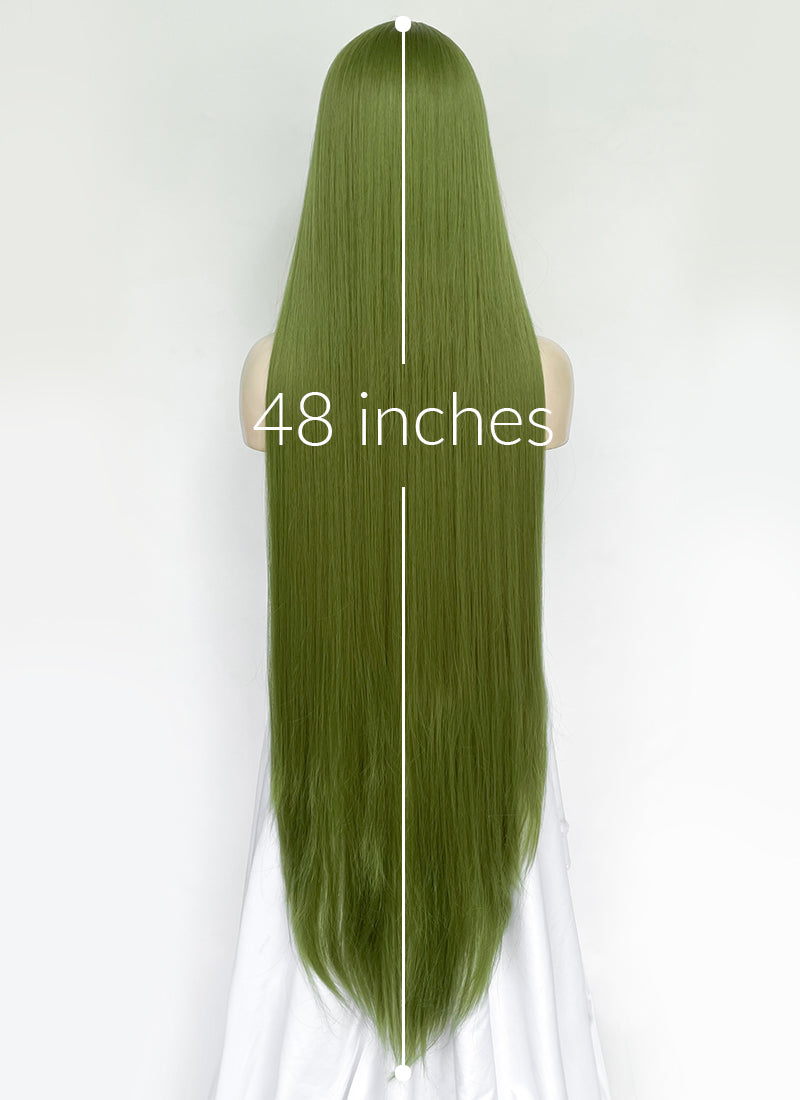 Green Straight Synthetic Hair Wig NS559