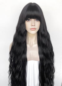 Black Wavy Synthetic Hair Wig NS572