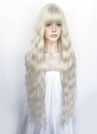 Platinum Blonde Wavy Synthetic Hair Wig NS579